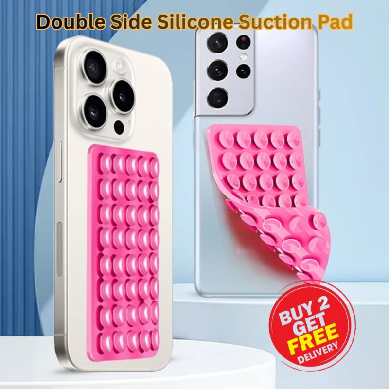 Double-Sided Silicone Suction Pad Phone Stand | Detachable Hands-Free Phone Holder