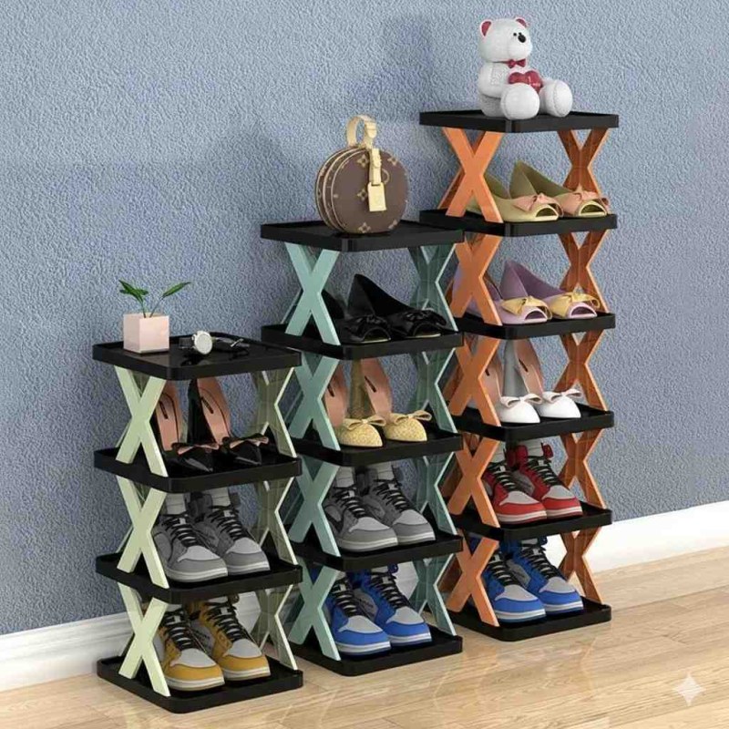 Multifunctional 5-Layer Shoe Organizer Rack – Space-Saving Shoe Storage Stand for Home