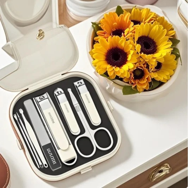 6Pcs Stainless Steel Manicure Nail Clipper Set | Professional Nail Care Kit